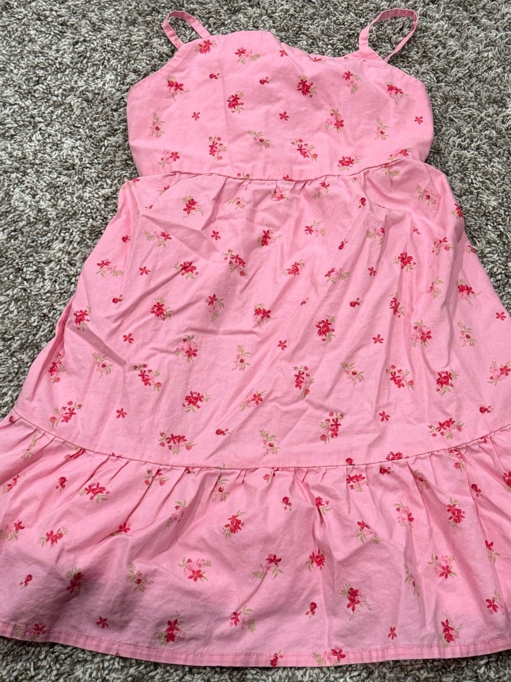 The Children's Place Pink Floral Spaghetti-Strap Sundress